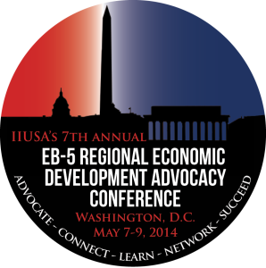 EB-5 conference logo with Washington skyline