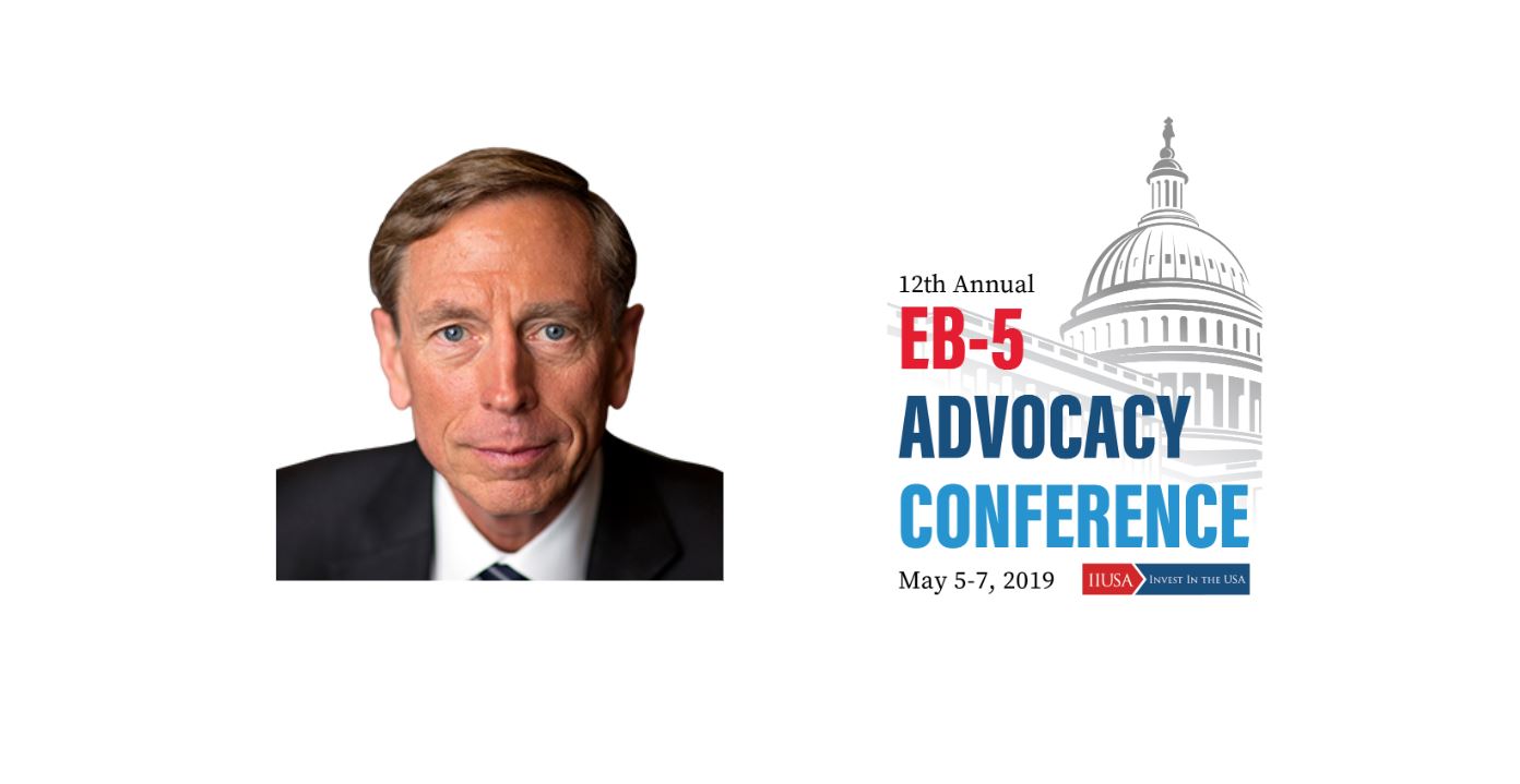 Press Release: General David H. Petraeus, USA (Retired) to Keynote 12th Annual IIUSA EB-5 Advocacy Conference