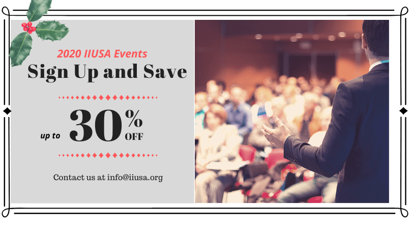 Sign Up and Save: IIUSA Event Discounts Available for a Limited Time