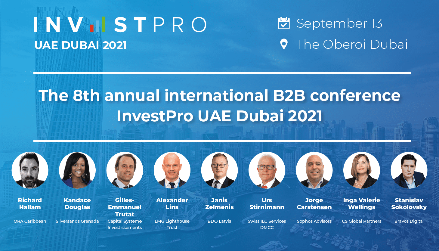 Bosco Conference Invites You to Participate in the 8th Annual International B2B Conference InvestPro UAE Dubai 2021