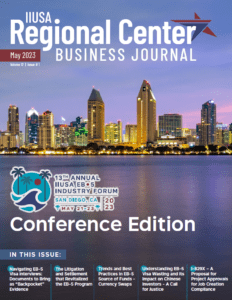 Spring 2023 Regional Center Business Journal cover