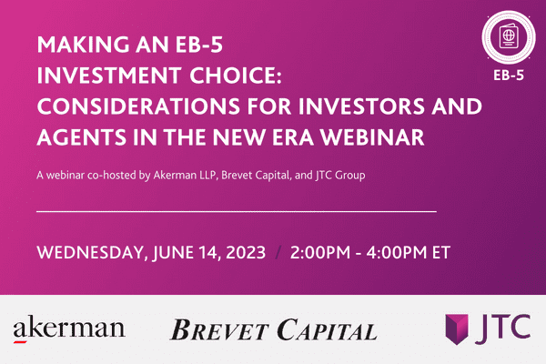 Sponsored Content – Helping Immigrant Investors Understand the New Era of EB-5 a Webinar Event