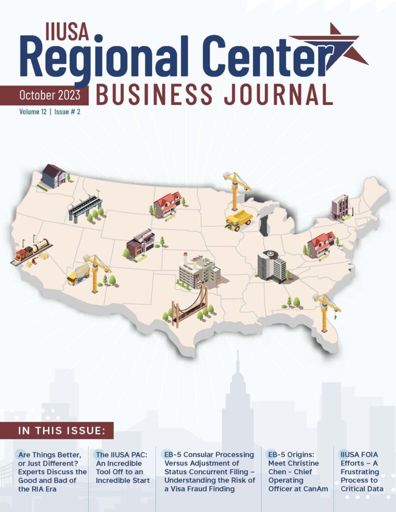 IIUSA Regional Center Business Journal October 2023.