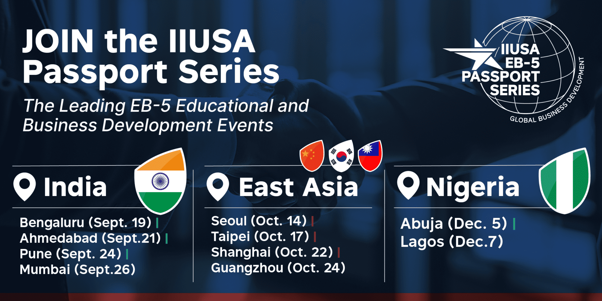 Announcing the Upcoming IIUSA Passport Series Schedule of Events